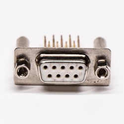 DB 9 PCB Mount Straight Female staking Type Through Hole for PCB Mount