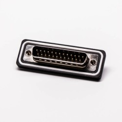 DB IP67 Rating Male 180° 25 Pin Machined Cable Connector Solder Type 20pcs