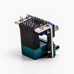 DB Stacked 90° Degree Staking Type Connector for PCB Mount