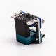DB Stacked 90° Degree Staking Type Connector for PCB Mount DB Stacked 90° Degree Staking Type Connector for PCB Mount