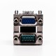 DB Stacked 90° Degree Staking Type Connector for PCB Mount DB Stacked 90° Degree Staking Type Connector for PCB Mount