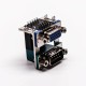 DB Stacked 90° Degree Staking Type Connector for PCB Mount DB Stacked 90° Degree Staking Type Connector for PCB Mount