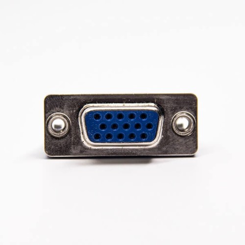 HD D SUB 15 Pin Female 180 Degree Staking Type Through Hole for PCB Mount HD D SUB 15 Pin Female 180 Degree Staking Type Through Hole for PCB Mount