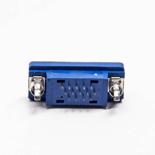 HD D SUB 15 Pin Female 180 Degree Staking Type Through Hole for PCB Mount HD D SUB 15 Pin Female 180 Degree Staking Type Through Hole for PCB Mount