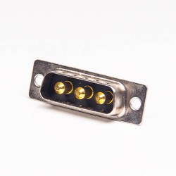 High Current D sub Connector 3W3 Straight Male Solder Type for Coaxial Cable 20pcs