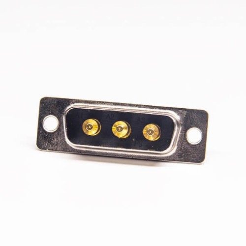 High Current D sub Connector 3W3 Straight Male Solder Type for Coaxial Cable High Current D sub Connector 3W3 Straight Male Solder Type for Coaxial Cable