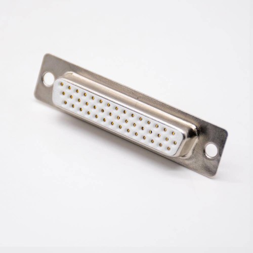 Machined D Sub Three Rows Female 44 Pin Straight Solder Cup D-type Connector Machined D Sub Three Rows Female 44 Pin Straight Solder Cup D-type Connector