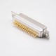Machined D Sub Three Rows Female 44 Pin Straight Solder Cup D-type Connector Machined D Sub Three Rows Female 44 Pin Straight Solder Cup D-type Connector