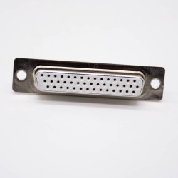Machined D Sub Three Rows Female 44 Pin Straight Solder Cup D-type Connector