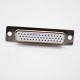 Machined D Sub Three Rows Female 44 Pin Straight Solder Cup D-type Connector Machined D Sub Three Rows Female 44 Pin Straight Solder Cup D-type Connector