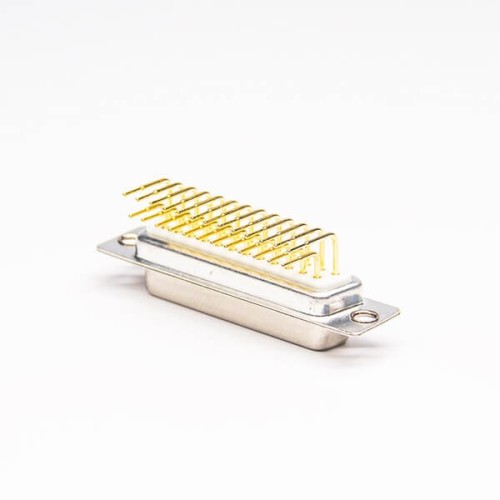 Machined Pin 25 Pin Female D sub Connector Staking Type for PCB Mount Machined Pin 25 Pin Female D sub Connector Staking Type for PCB Mount