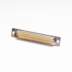 Male 37 Pin D SUB Connector Machined 180 Degree Solder Type for Coaxial Cable 20pcs
