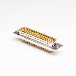 Male 50 Pin Machined D SUB Connector Through Hole for PCB Mount 20pcs