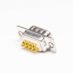 Male 9 Pin D SUB Connector Male 180 Degree Solder Type for Cable