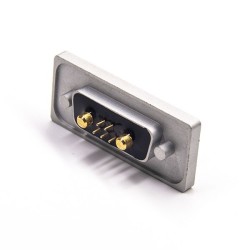 MixeD D sub Connector 7w2 IP67 Waterproof D-sub Aluminum Alloy D-sub 7W2 Male Solder Type Cable Mount Connector