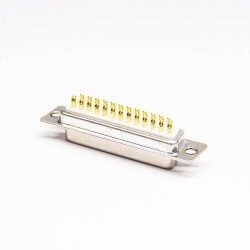 Solder Type 25 Pin D SUB Connector 180 Degree Solder Type for Cable 20pcs