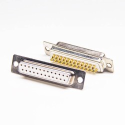 Solder Type 25 Pin D SUB Connector 180 Degree Solder Type for Cable