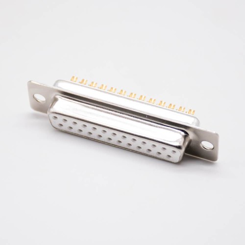 Solder Type 25 Pin D SUB Connector Standard Female Two Rows Straight Stamped Solder Type 25 Pin D SUB Connector Standard Female Two Rows Straight Stamped