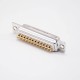 Solder Type 25 Pin D SUB Connector Standard Female Two Rows Straight Stamped Solder Type 25 Pin D SUB Connector Standard Female Two Rows Straight Stamped