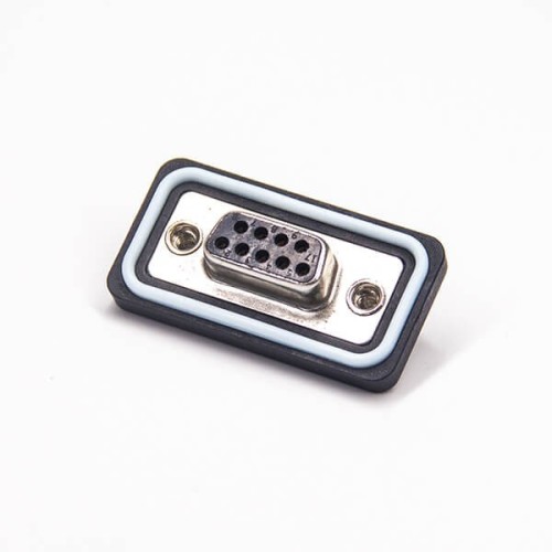 Standard IP67 Waterproof D-sub 9 Contacts Female Solder Type Connector Standard IP67 Waterproof D-sub 9 Contacts Female Solder Type Connector