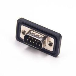 Standard IP67 Waterproof D-sub 9 Contacts Male Solder Type Connector