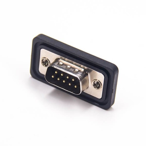 Standard IP67 Waterproof D-sub 9 Contacts Male Solder Type Connector Standard IP67 Waterproof D-sub 9 Contacts Male Solder Type Connector
