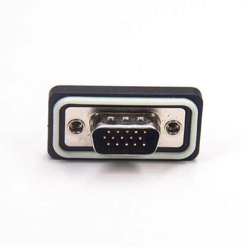 Vga 15 pin d sub Standard IP67 type 3 Rows Solder Type For Cable Vga 15 pin d sub Standard IP67 type 3 Rows Solder Type For Cable