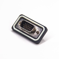 Vga 15 pin d sub Standard IP67 type 3 Rows Solder Type For Cable 20pcs