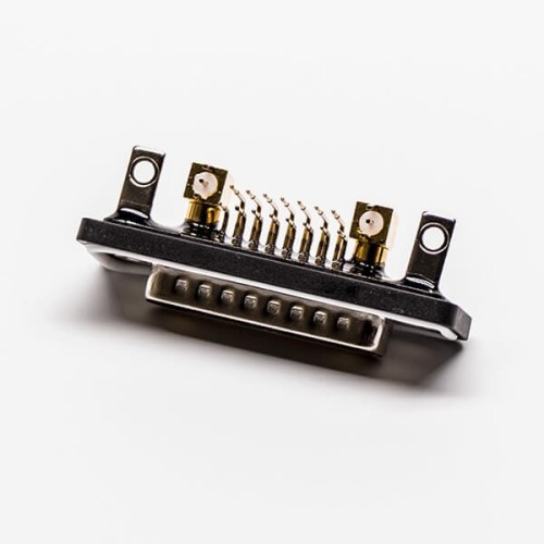 Waterproof D sub Coaxial Connector for PCB Mount 17w2 Male Right Angled Waterproof D sub Coaxial Connector for PCB Mount 17w2 Male Right Angled
