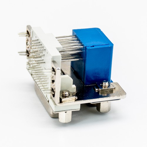 DVI 24 1 Female to VGA Female 15 Pin Blue 90° Stacked Type for PCB Mount DVI 24 1 Female to VGA Female 15 Pin Blue 90° Stacked Type for PCB Mount