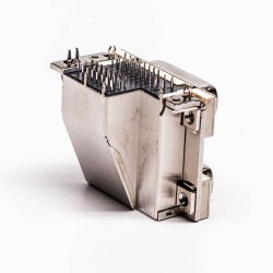 DVI 24+5 24+1 Connector R/A Female White Stacked Type for PCB Mount