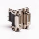 DVI 24+5 24+1 Connector R/A Female White Stacked Type for PCB Mount DVI 24+5 24+1 Connector R/A Female White Stacked Type for PCB Mount