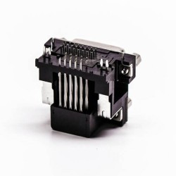 DVI and VGA Female Right Angled Staking Type