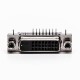 DVI Female Right Angled Connector Black for PCB Mount
