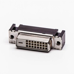 DVI Straight Angle Female White 24+1 Connector for PCB Mount
