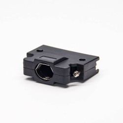 50 Pin Screw Type SCSI MDR Male Black Plastic Shell Solder Type