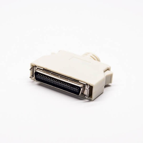 50 Pin SCSI Solder Type Connector Male for Cacle with White Plastic Shell 50 Pin SCSI Solder Type Connector Male for Cacle with White Plastic Shell