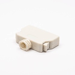 50 Pin SCSI Solder Type Connector Male for Cacle with White Plastic Shell