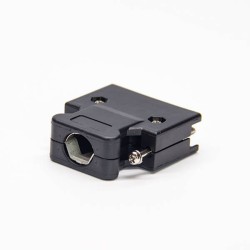 Screw Type SCSI Connector Male 26 Pin Black Plastic Shell MDR Type