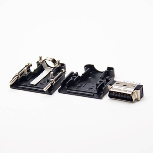 Screw Type SCSI Connector Male 26 Pin Black Plastic Shell MDR Type Screw Type SCSI Connector Male 26 Pin Black Plastic Shell MDR Type
