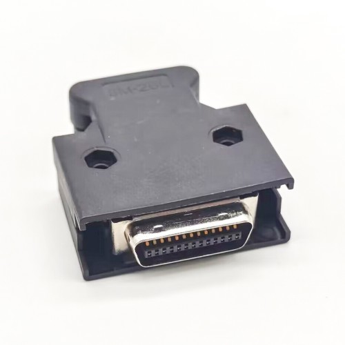 Screw Type SCSI Connector Male 26 Pin Black Plastic Shell MDR Type Screw Type SCSI Connector Male 26 Pin Black Plastic Shell MDR Type