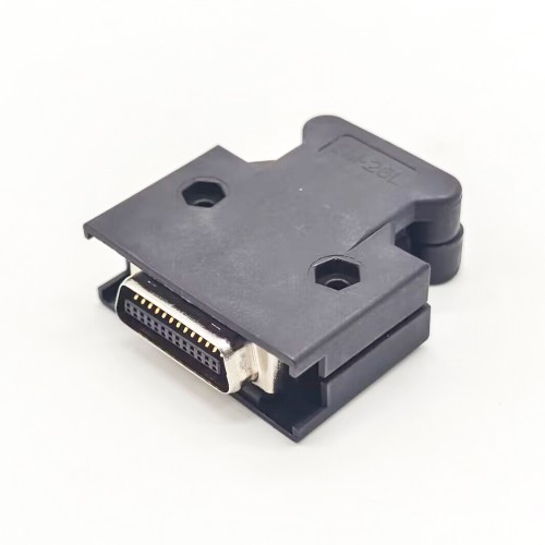 Screw Type SCSI Connector Male 26 Pin Black Plastic Shell MDR Type Screw Type SCSI Connector Male 26 Pin Black Plastic Shell MDR Type