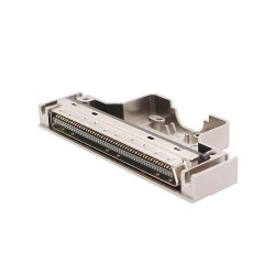 SCSI-2 HPDB 100Pin Male Connector Straight Soldering Type Screw Locks With Metal Shell