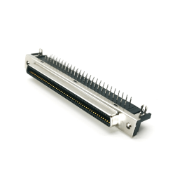 SCSI Connector 100pin CN Type Right Angled Female DIP Type PCB Mount