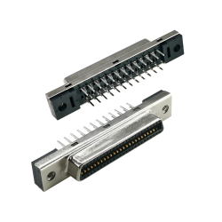 SCSI Connector 100pin CN Type Straight Female DIP Type PCB Mount