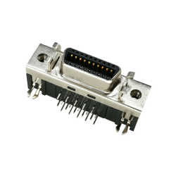 SCSI Connector 20pin CN Type Right Angled Female DIP Type PCB Mount