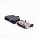 SCSI Connector 50 Pin 180 Degree Black Push Button Solder Type for Cable SCSI Connector 50 Pin 180 Degree Black Push Button Solder Type for Cable