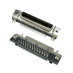 SCSI Connector 50pin CN Type Right Angled Female DIP Type PCB Mount
