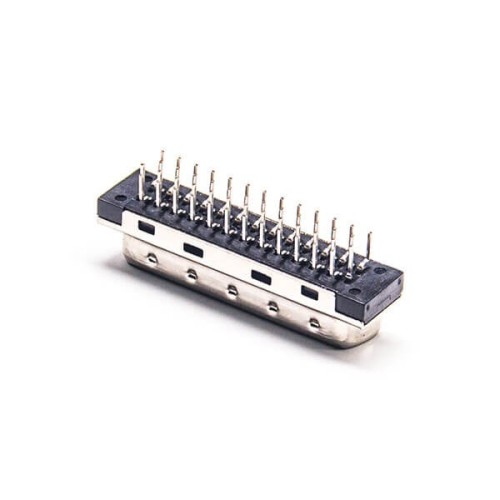 SCSI Connector 50Pin HPDB Male Straight Adapter Through Hole for PCB Mount SCSI Connector 50Pin HPDB Male Straight Adapter Through Hole for PCB Mount