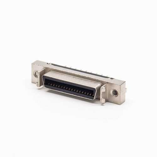 SCSI Connector Female Straight 36 Pin DIP for PCB Mount